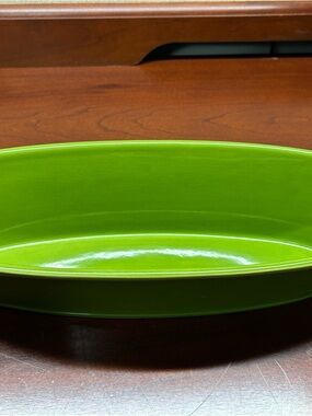Southern Living At Home Lime Green Oval Ceramic Serving Bowl